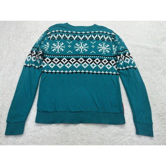 Alex Stevens Mens Medium Fair Isle Kitty Cat Ugly Christmas Sweater Holiday Xmas - Picture 5 of 7